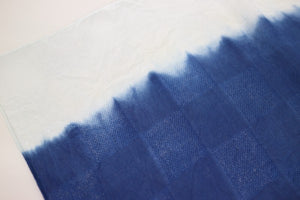 Nagao Orifu natural indigo-dyed scarf (silk)