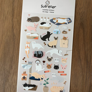 Suatelier stickers - Meow