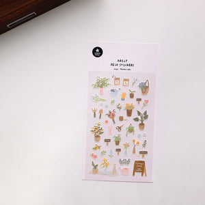 Suatelier stickers - Flower cafe