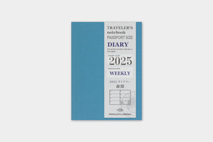 2025 Traveler's Notebook (TRC) Weekly Diary refill (Passport Size)