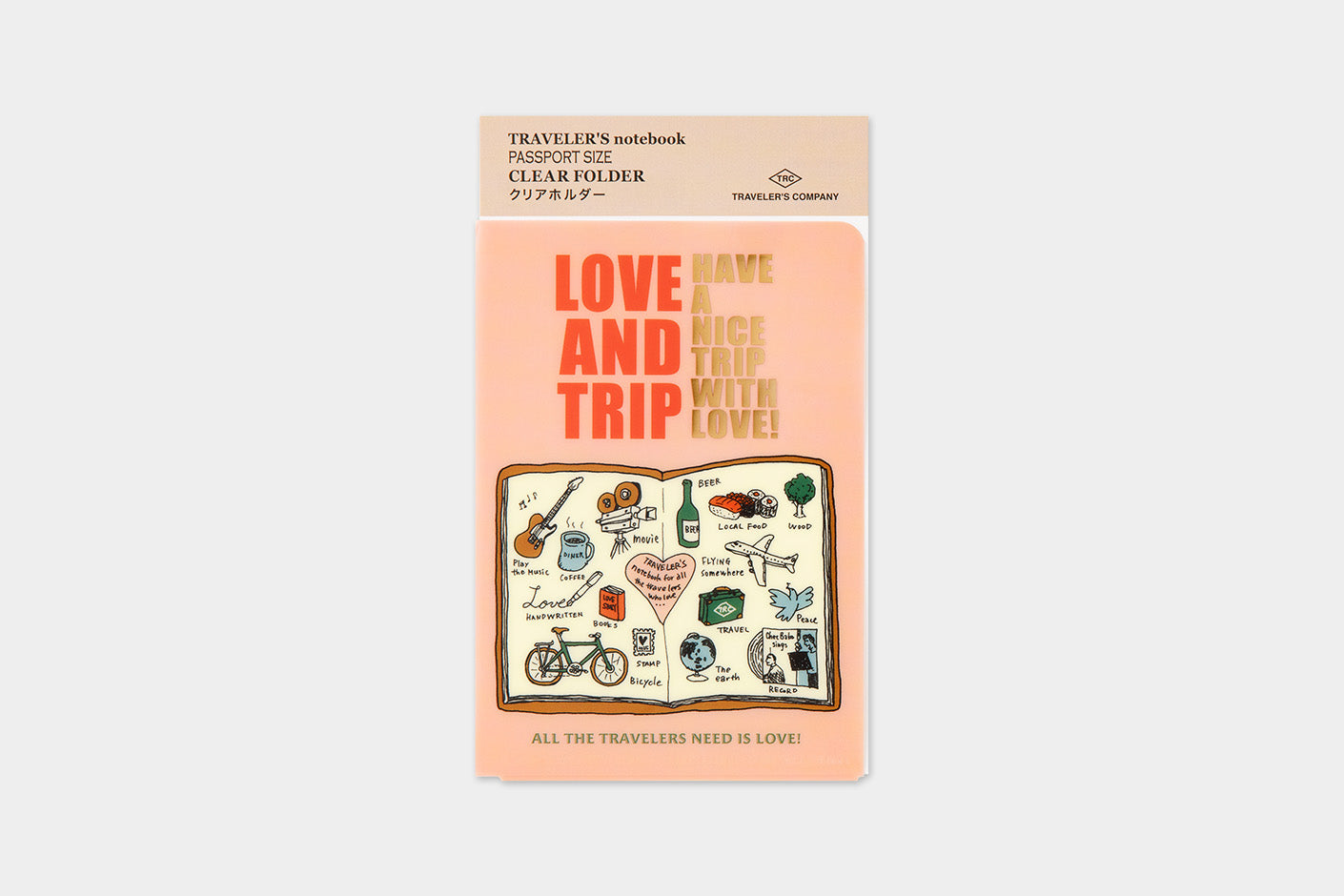 2025 Traveler's Company (TRC) Clear Folder (Passport size) PREORDER