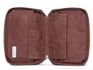 Kyoku Haku Zippered 20 Slots Pen Case (Denim)