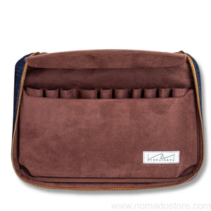 Kyoku Haku Zippered 20 Slots Pen Case (Denim)