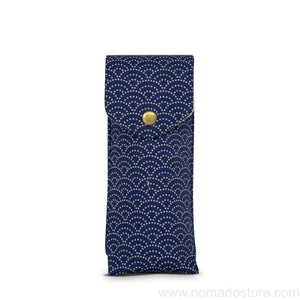 Kyoku Haku Double Pen Case with Window or Waves Pattern (3 options)