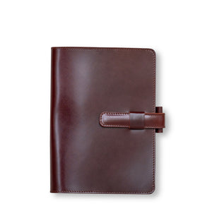 Ateliers Phileas Yokohama Shell Cordovan B6 Notebook Cover (natural, burgundy, olive, blue)