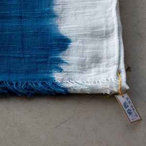 Nagao Orifu natural indigo-dyed scarf (cotton)