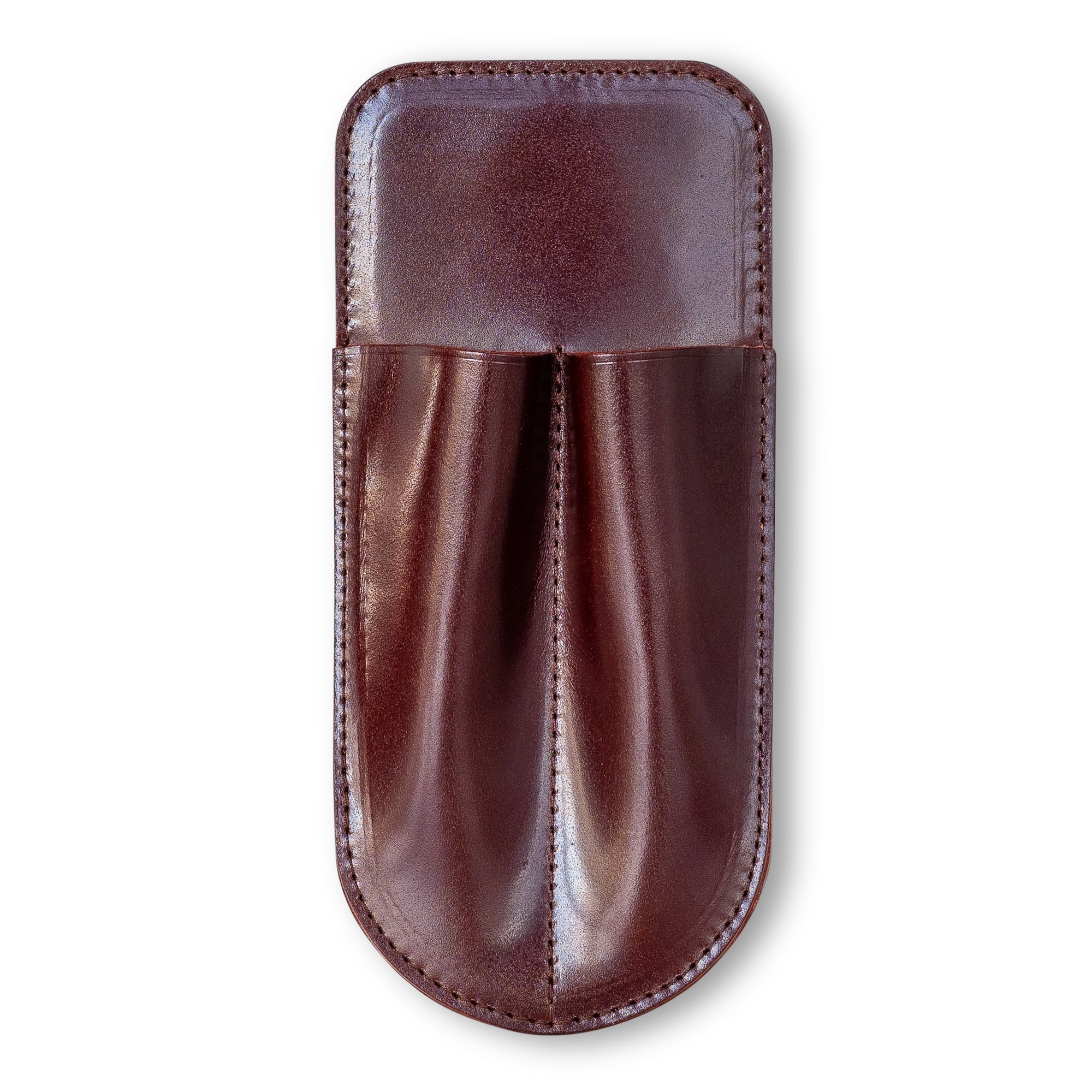 Ateliers Phileas Kumano Cordovan Pen Holster (burgundy/double)