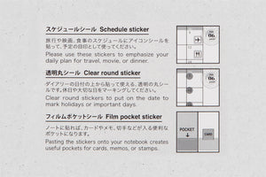 2025 Traveler's Notebook (TRC) - Diary Customize Sticker Set PREORDER