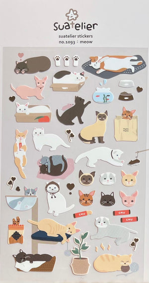 Suatelier stickers - Meow