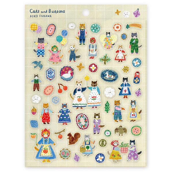 Cozyca - Aiko Fukawa - Clear stickers sheet (2 patterns)