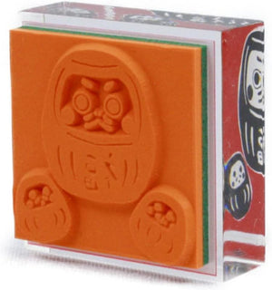 Sanby - Daruma trio - rubber stamp