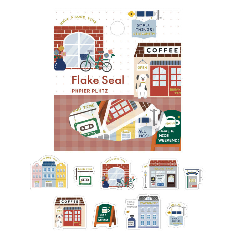 Papier Platz - Eric - Flake seal 54 pieces (gold foil) - Favorite place