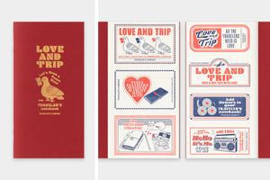 TRAVELER'S notebook Refill LOVE AND TRIP Red Ltd edition (PREORDER)