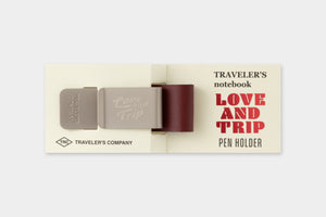 TRAVELER'S notebook Pen Holder LOVE AND TRIP Red (PREORDER)