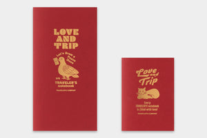 TRAVELER'S notebook Refill LOVE AND TRIP Red Ltd edition (PREORDER)