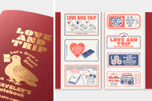 TRAVELER'S notebook Refill LOVE AND TRIP Red Ltd edition (PREORDER)