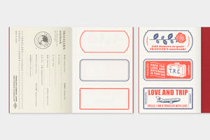 TRAVELER'S notebook Passport Size Refill LOVE AND TRIP Red (PREORDER)