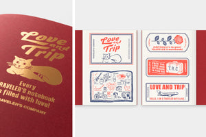 TRAVELER'S notebook Passport Size Refill LOVE AND TRIP Red (PREORDER)