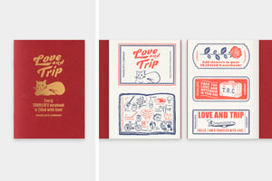 TRAVELER'S notebook Passport Size Refill LOVE AND TRIP Red (PREORDER)