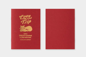 TRAVELER'S notebook Passport Size Refill LOVE AND TRIP Red (PREORDER)