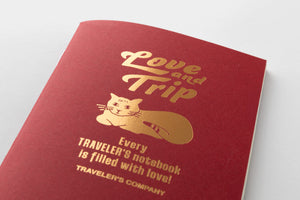 TRAVELER'S notebook Passport Size Refill LOVE AND TRIP Red (PREORDER)