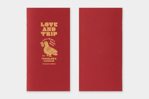 TRAVELER'S notebook Refill LOVE AND TRIP Red Ltd edition (PREORDER)