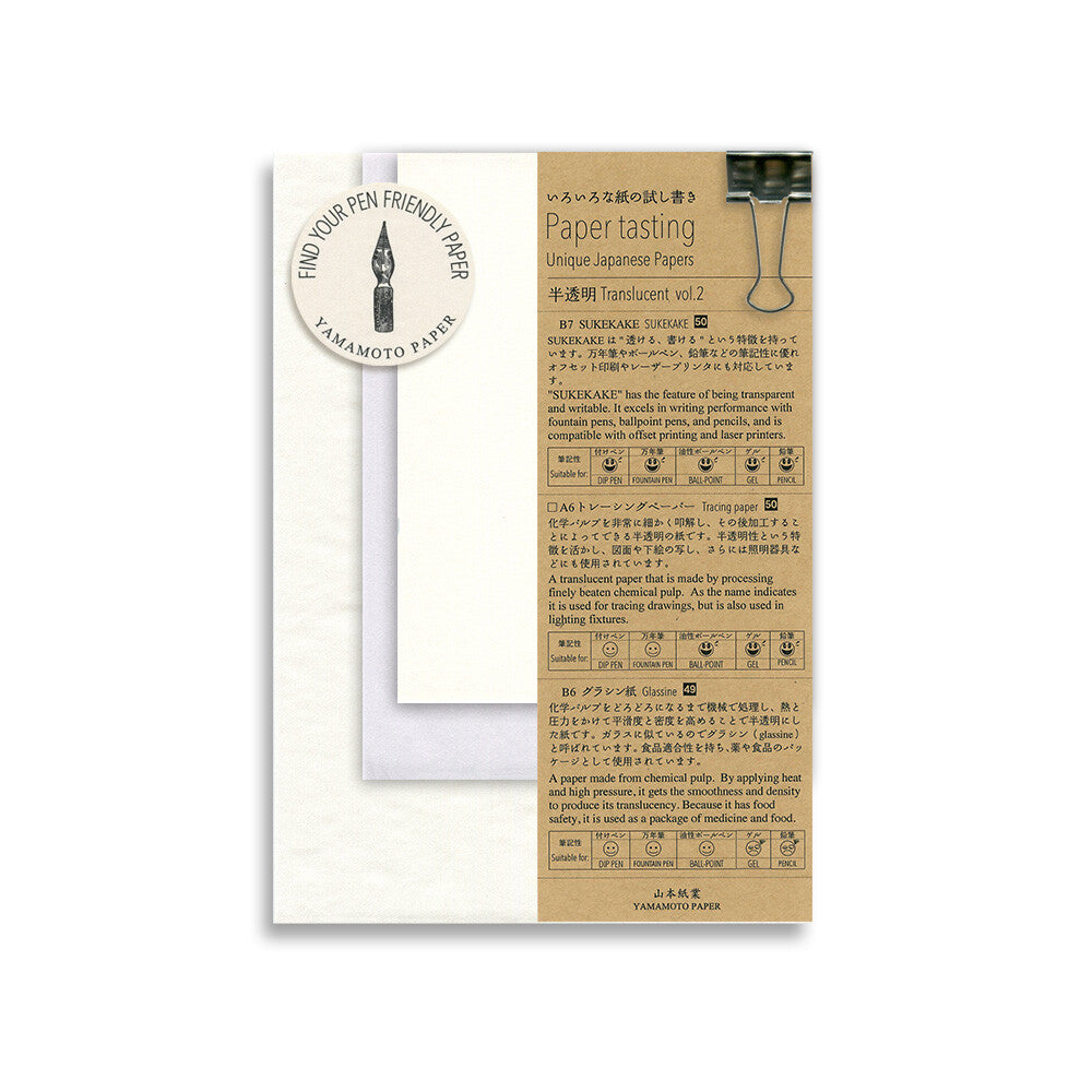 Yamamoto Paper Paper Tasting pack, Translucent Vol.2