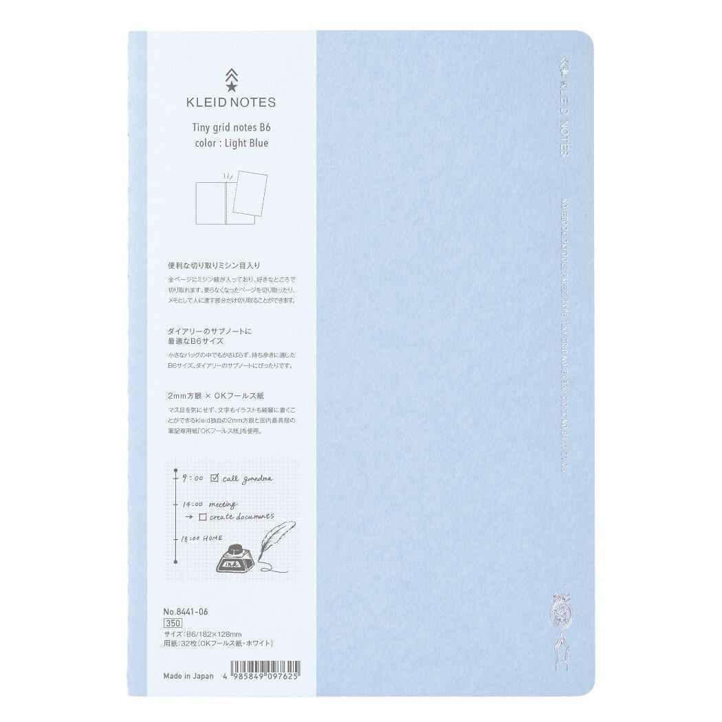 Kleid Stationery A5 2mm Grid Notebook - Tokyo Pen Shop