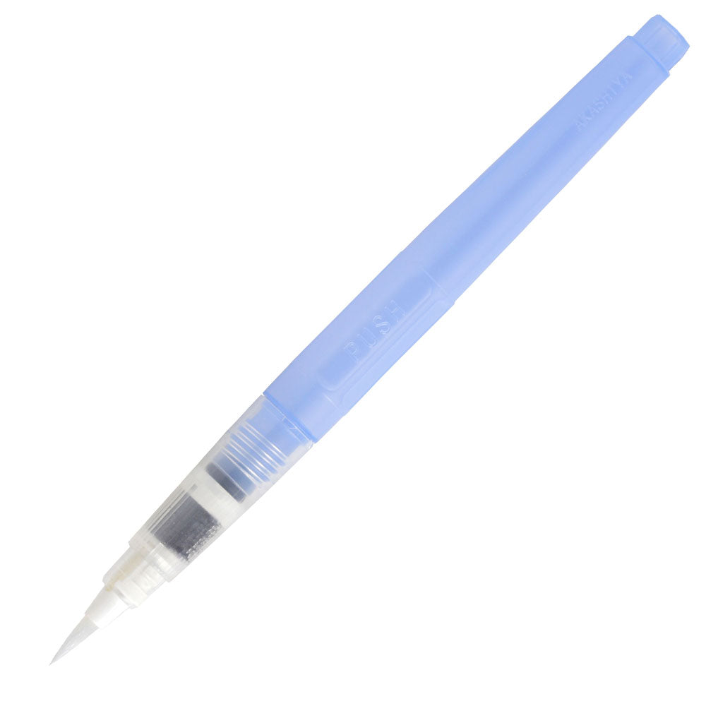 Akashiya Yuzen Japanese Paper Pen Case & Brush Pen (blue) - NOMADO