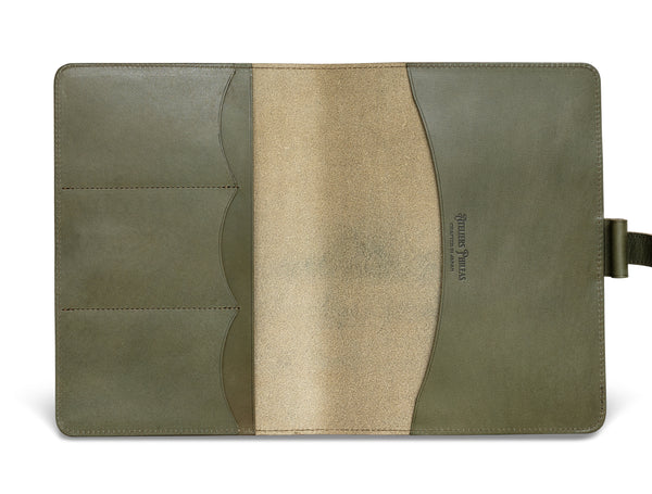 Ateliers Phileas Yokohama Leather A5 green Notebook Cover - NOMADO Store