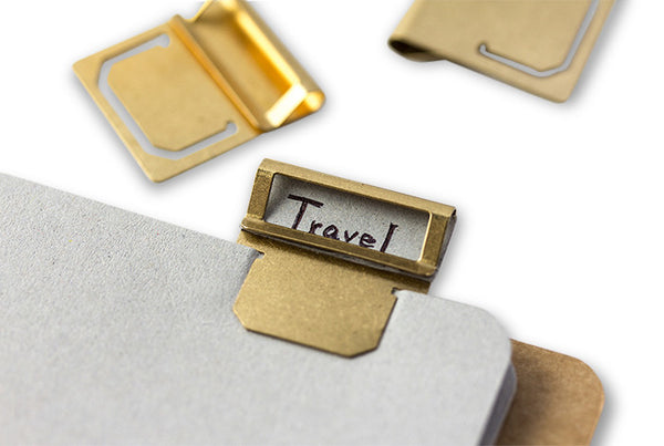 Midori Traveler's Company BRASS - Index Clips